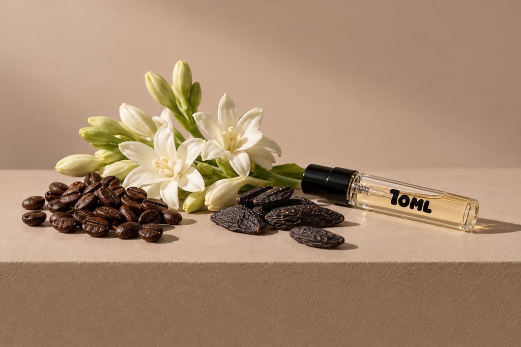Coffee, tuberose and tonka bean as raw materials: notes of Good Girl by Carolina Herrera