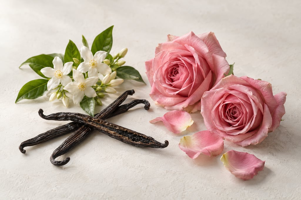 Jasmine, vanilla and rose as raw materials: notes of Hypnotic Poison by Dior