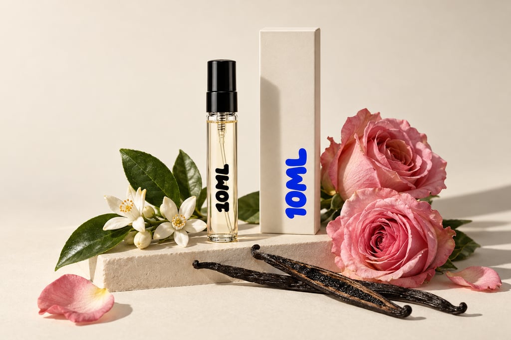 A 10ML decant of Love, Don't Be Shy by By Kilian (Kilian Paris) with orange blossom, rose and vanilla, its key notes