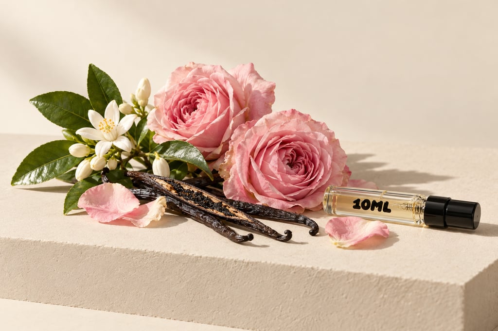 Orange blossom, rose and vanilla as raw materials: notes of Love, Don't Be Shy by By Kilian (Kilian Paris)