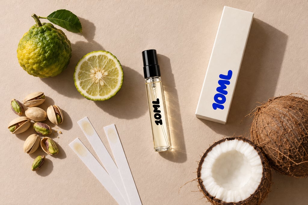 10ML-decant van Soleil Blanc van Tom Ford met pistache, bergamot en kokos, de belangrijkste geurnoten