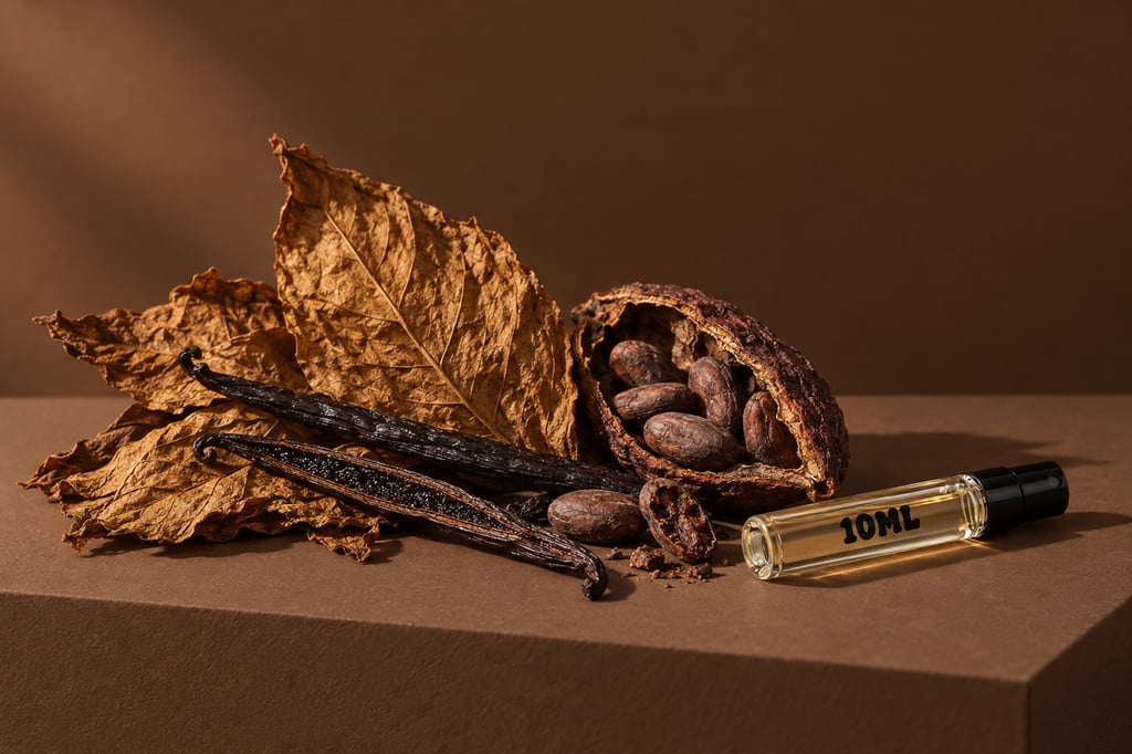 Hoja de tabaco, vainilla y cacao como materias primas: notas de Tobacco Vanille de Tom Ford