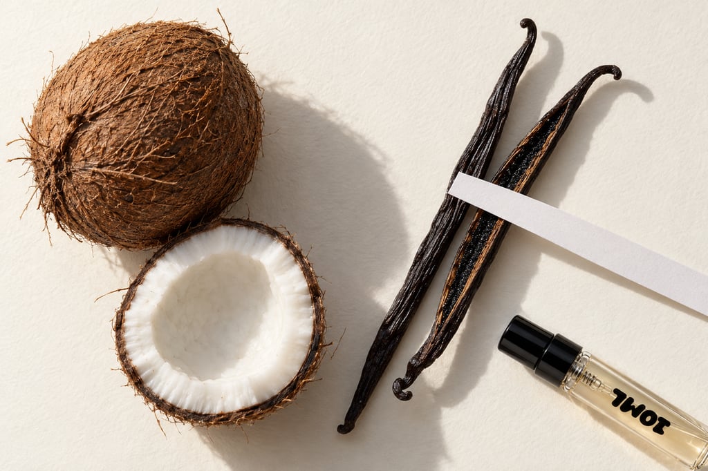 Coconut and vanilla as raw materials: notes of Vanilla Powder by Matière Première