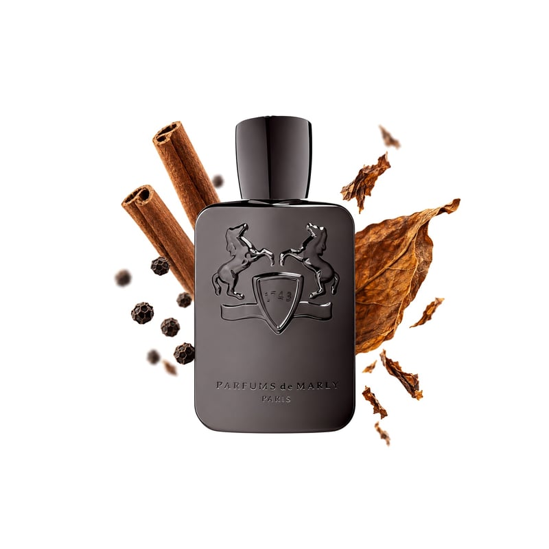 Herod de la Parfums de Marly, flacon alături de notele principale: Scorțișoară, Piper și Tutun