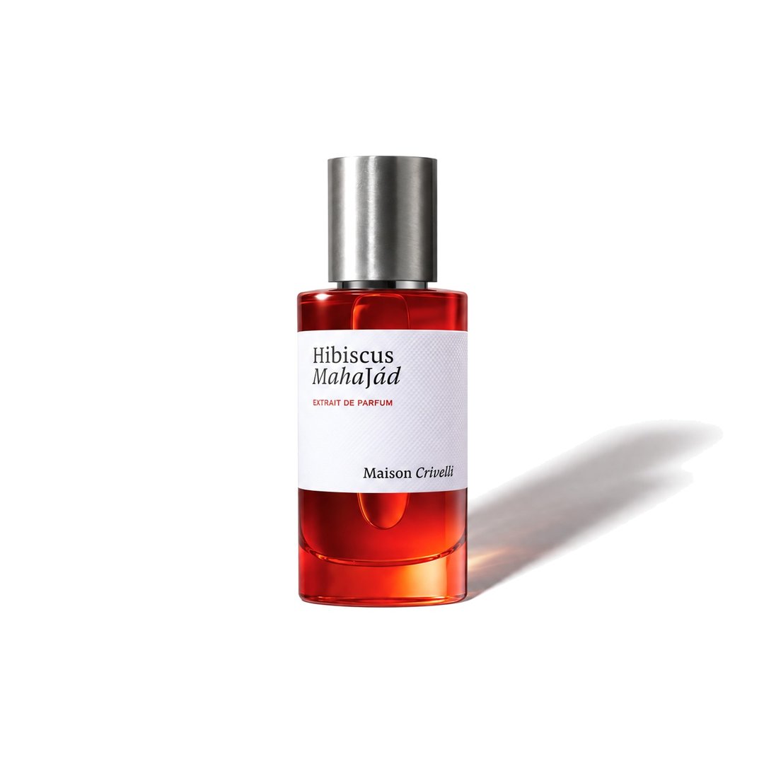 Hibiscus Mahajád by Maison Crivelli, bottle casting a soft shadow, photo 1 of 6