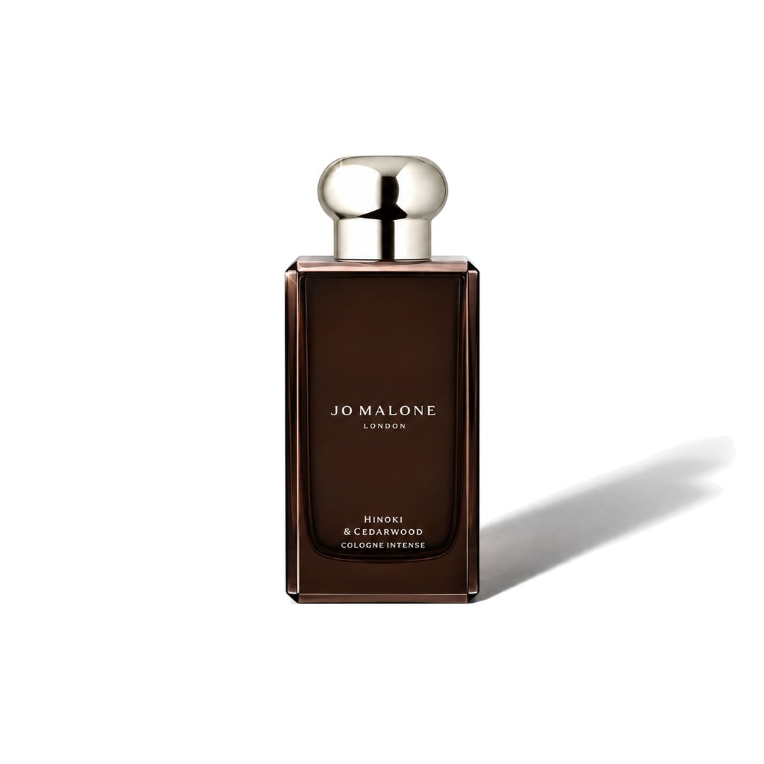 Hinoki & Cedarwood by Jo Malone London, bottle casting a soft shadow, photo 1 of 6