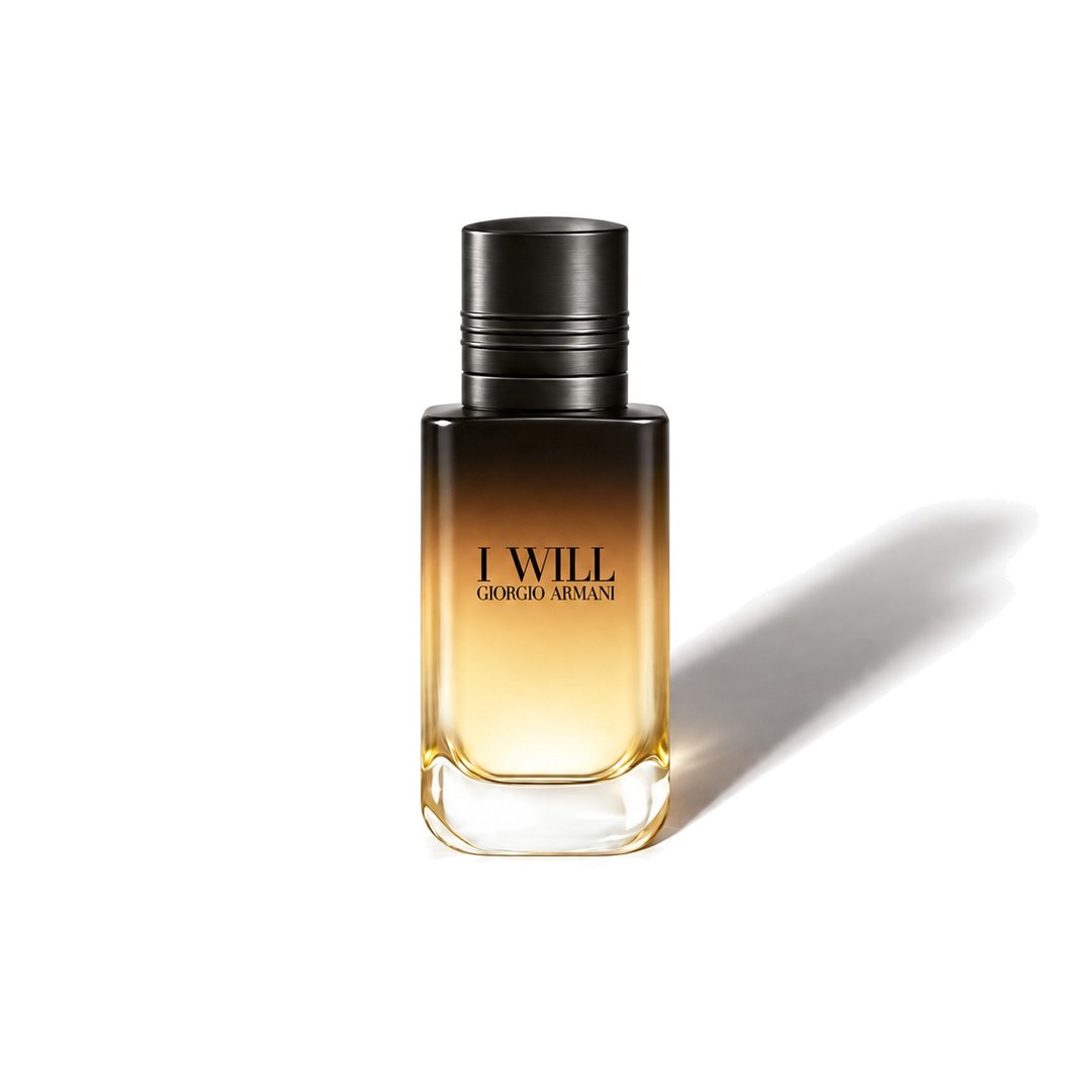 I Will by Giorgio Armani, bottle casting a soft shadow, photo 1 of 6