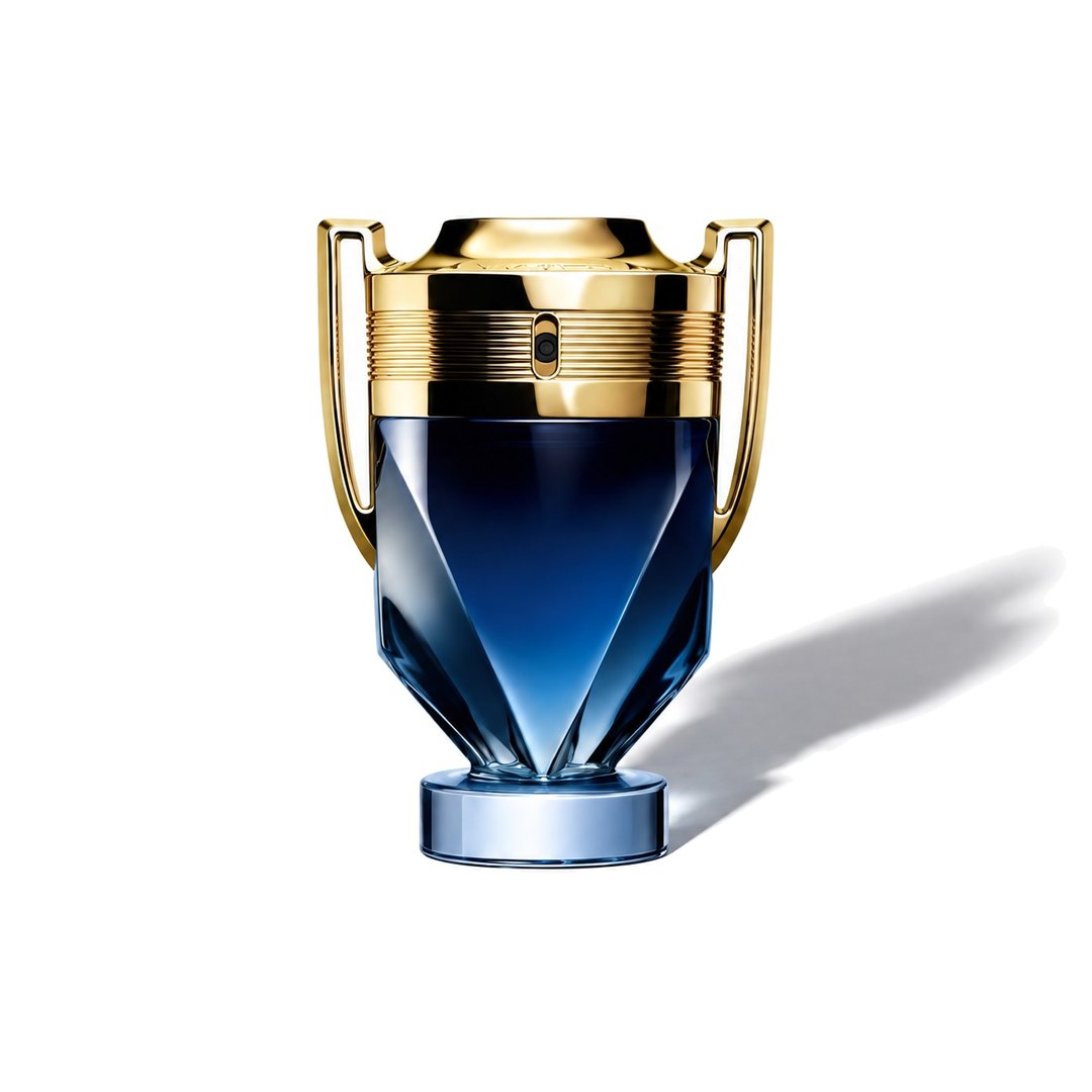 Invictus Parfum by Rabanne, bottle casting a soft shadow, photo 1 of 6