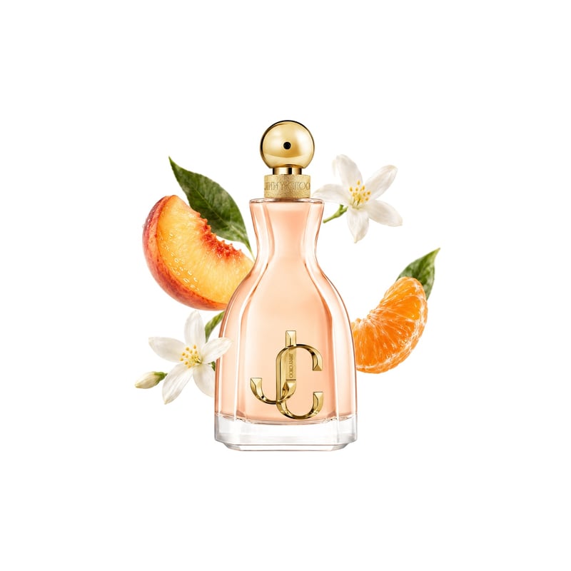 I Want Choo de la Jimmy Choo, flacon alături de notele principale: Piersică, Mandarină și Iasomie