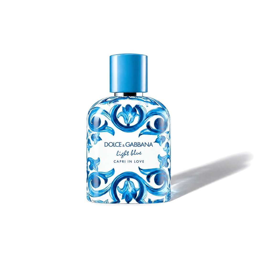 Light Blue Capri In Love Pour Homme Eau de Parfum de la Dolce&Gabbana, flacon care proiectează o umbră discretă, fotografia 1 din 6