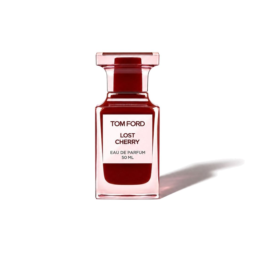Lost Cherry by Tom Ford, bottle casting a soft shadow, photo 1 of 6