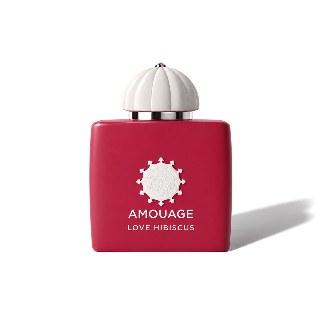 Love Hibiscus by Amouage, bottle casting a soft shadow, photo 1 of 6