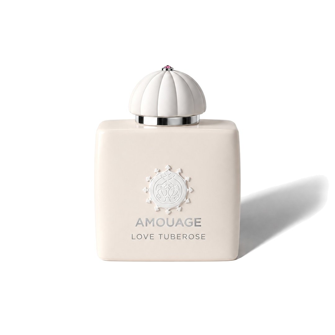 Love Tuberose by Amouage, bottle casting a soft shadow, photo 1 of 6