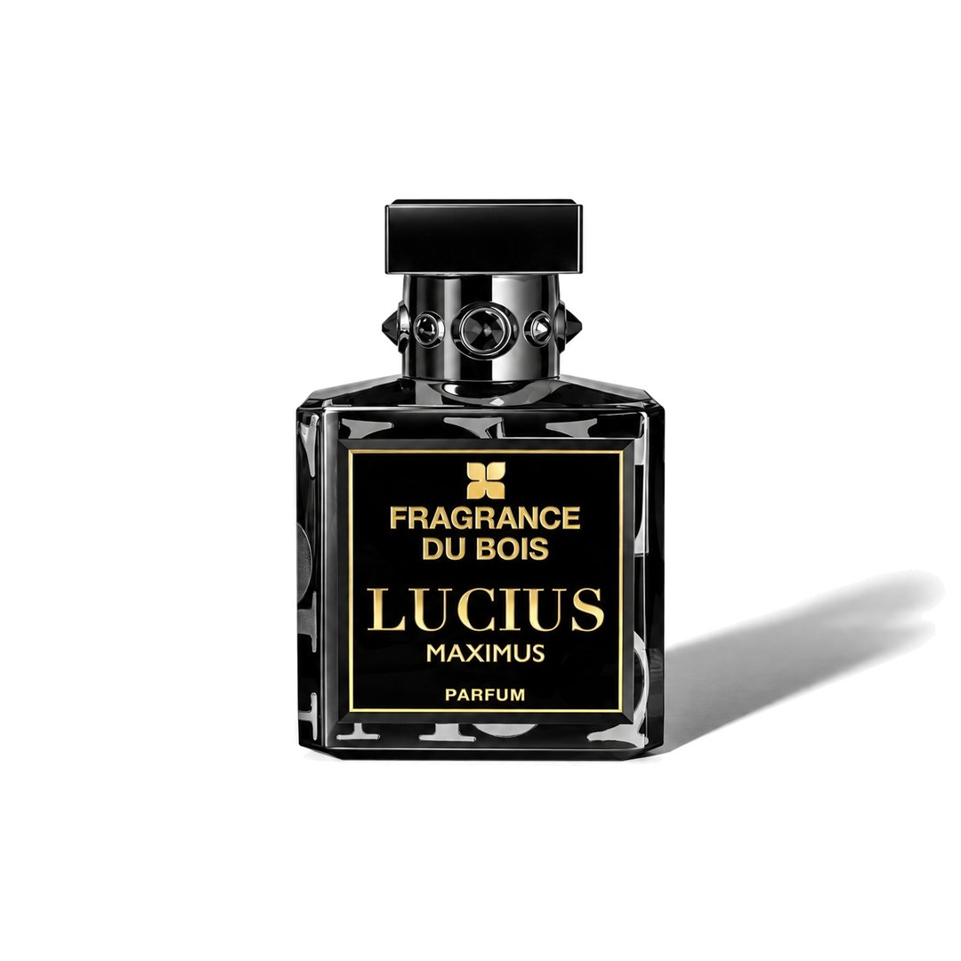 Lucius Maximus by Fragrance Du Bois, bottle casting a soft shadow, photo 1 of 6