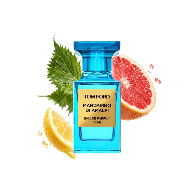 Tom Ford Mandarino di Amalfi, az üveg és fő illatjegyei: Citrom, Grapefruit és Shiso