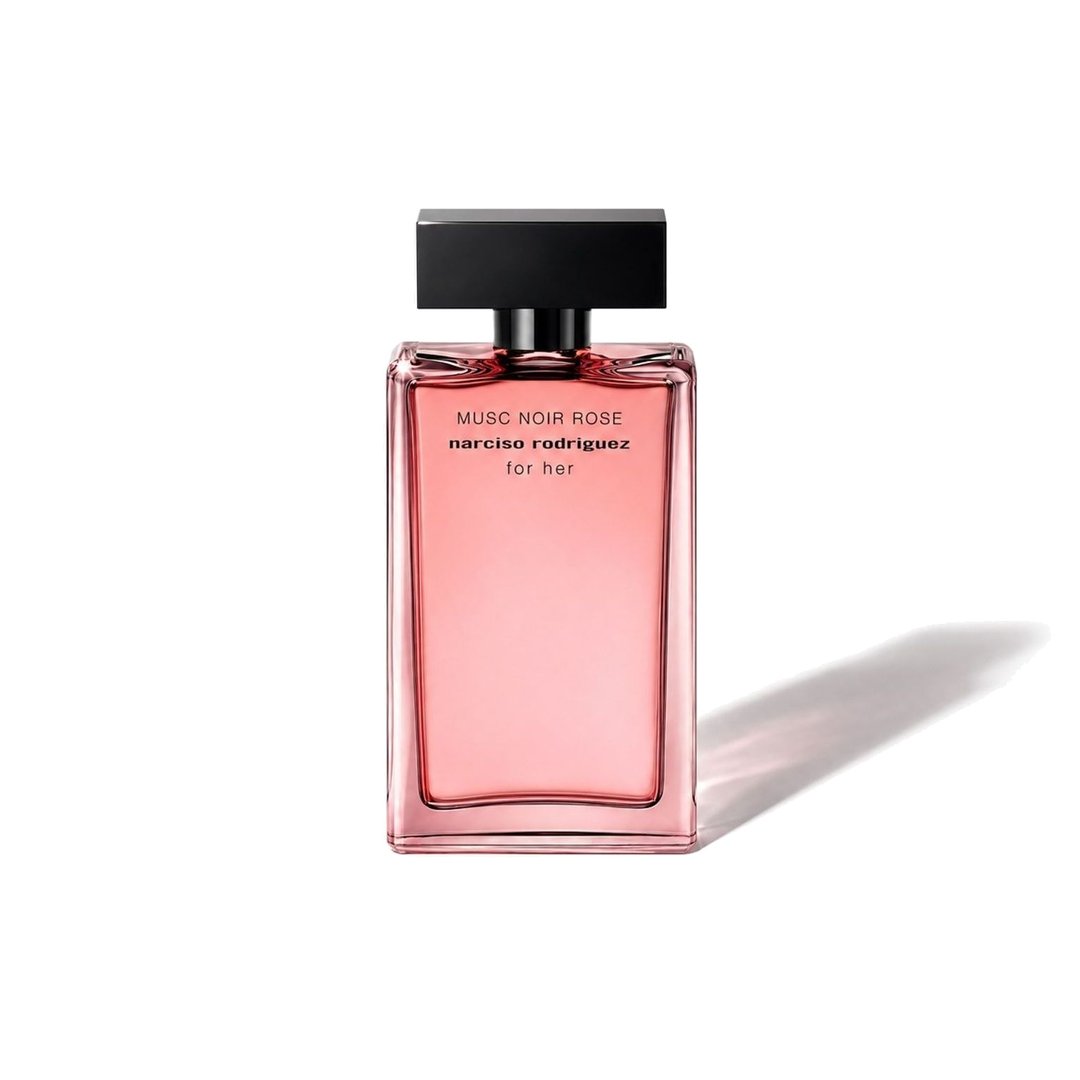Musc Noir Rose For Her by Narciso Rodriguez, bottle casting a soft shadow, photo 1 of 6