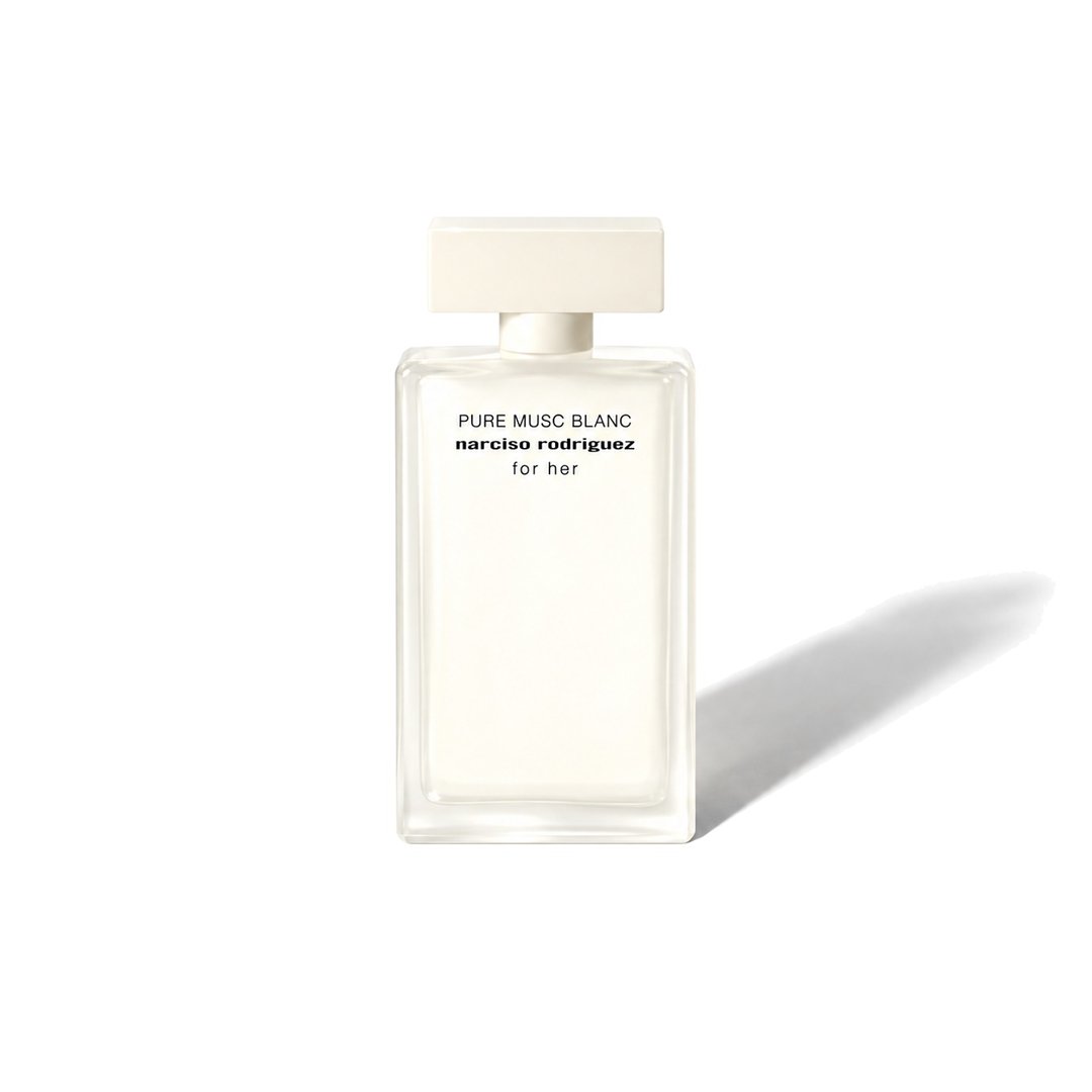 Narciso Rodriguez For Her Pure Musc Blanc, Narciso Rodriguez: pullo heittää pehmeän varjon, kuva 1/6