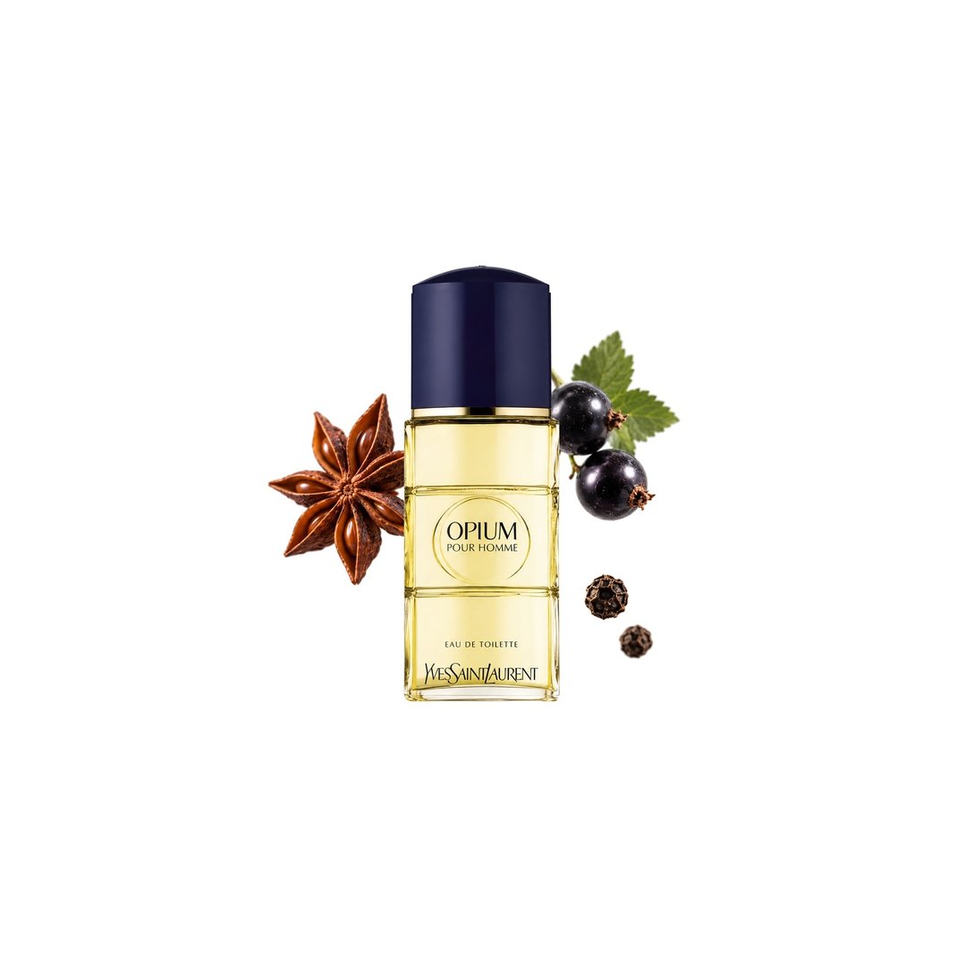 Opium Pour Homme di Yves Saint Laurent. Note principali: Star Anise, Black Currant e Pepper, foto 2 di 4