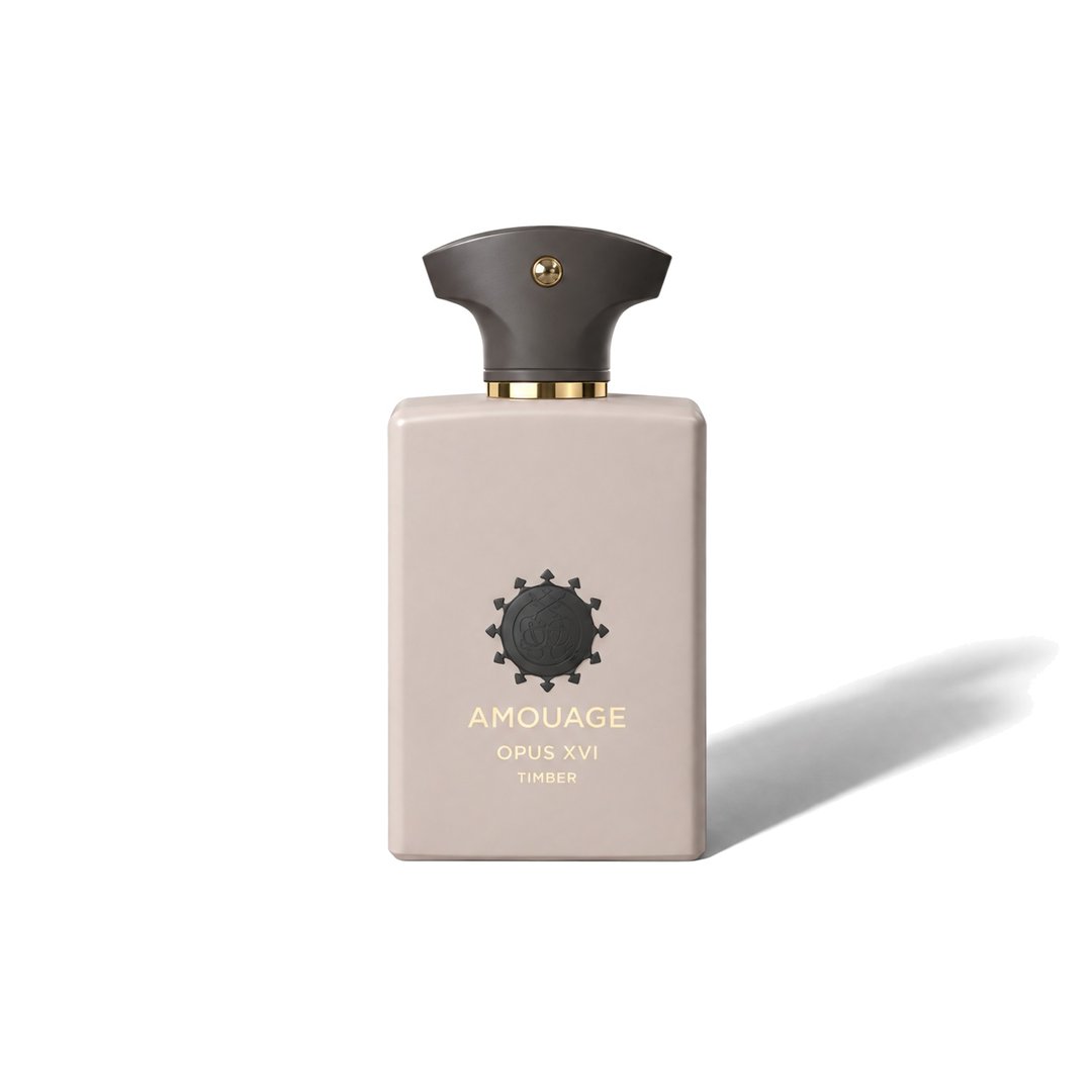 Opus XVI Timber by Amouage, bottle casting a soft shadow, photo 1 of 6