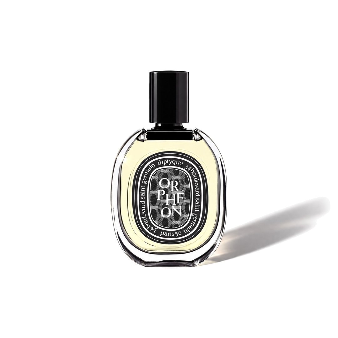 Orphéon by Diptyque, bottle casting a soft shadow, photo 1 of 6
