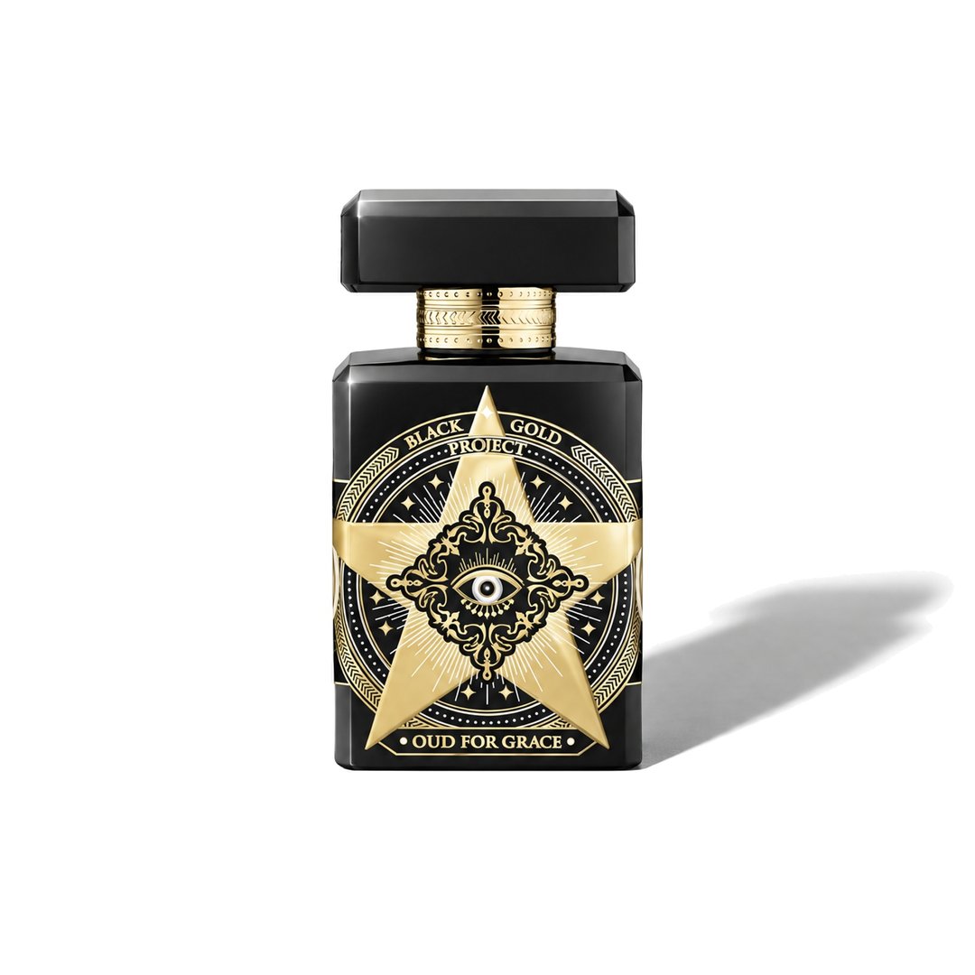 Oud for Grace by Initio Parfums Prives, bottle casting a soft shadow, photo 1 of 6