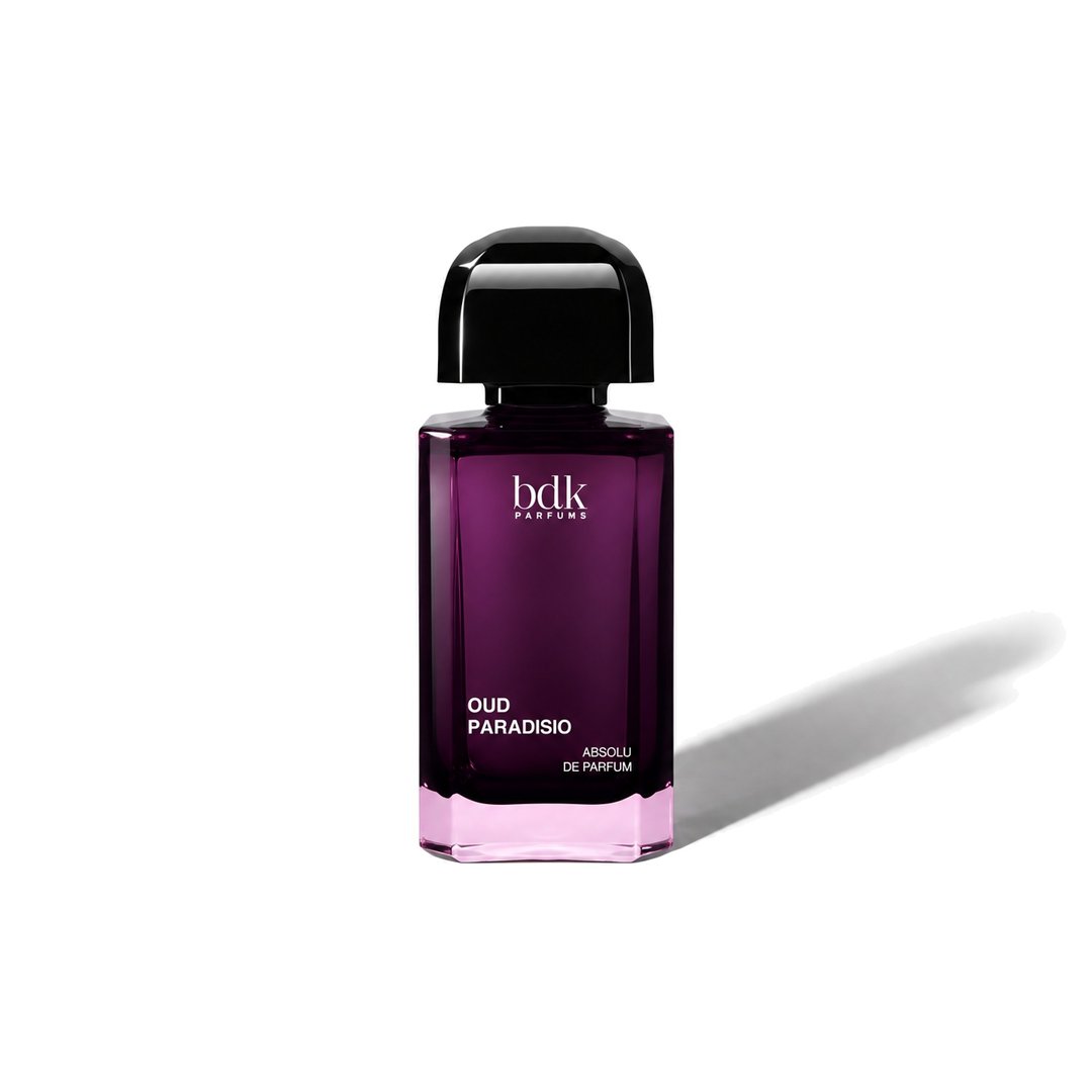 Oud Paradiso by BDK Parfums, bottle casting a soft shadow, photo 1 of 6