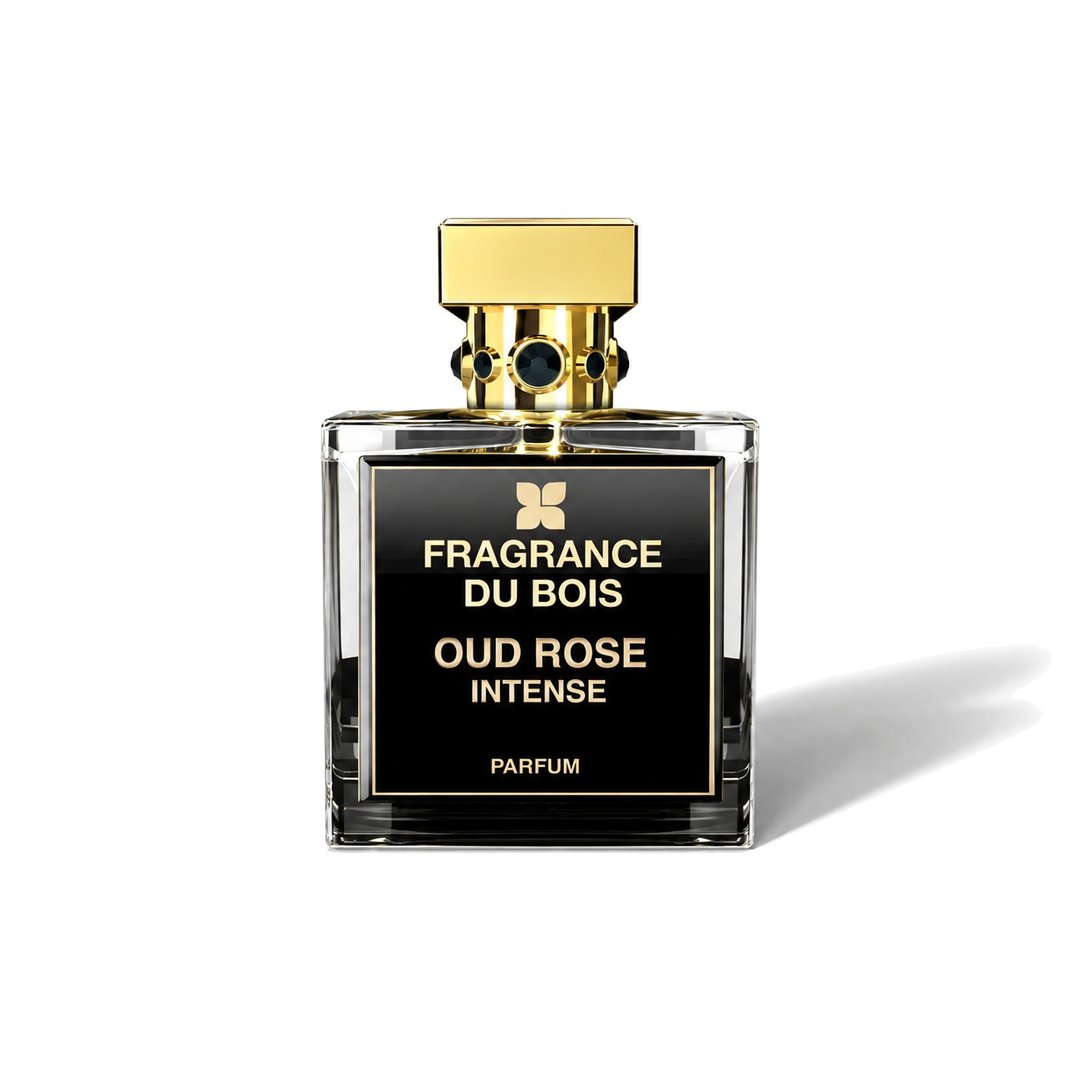 Oud Rose Intense by Fragrance Du Bois, bottle casting a soft shadow, photo 1 of 6
