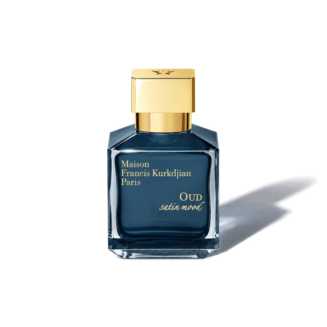 Oud Satin Mood by Maison Francis Kurkdjian, bottle casting a soft shadow, photo 1 of 6
