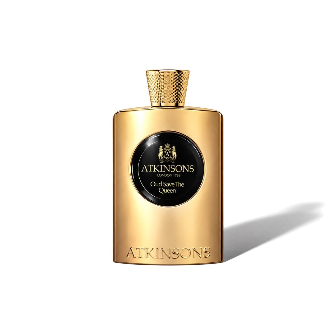 Oud Save The Queen by Atkinsons, bottle casting a soft shadow, photo 1 of 6
