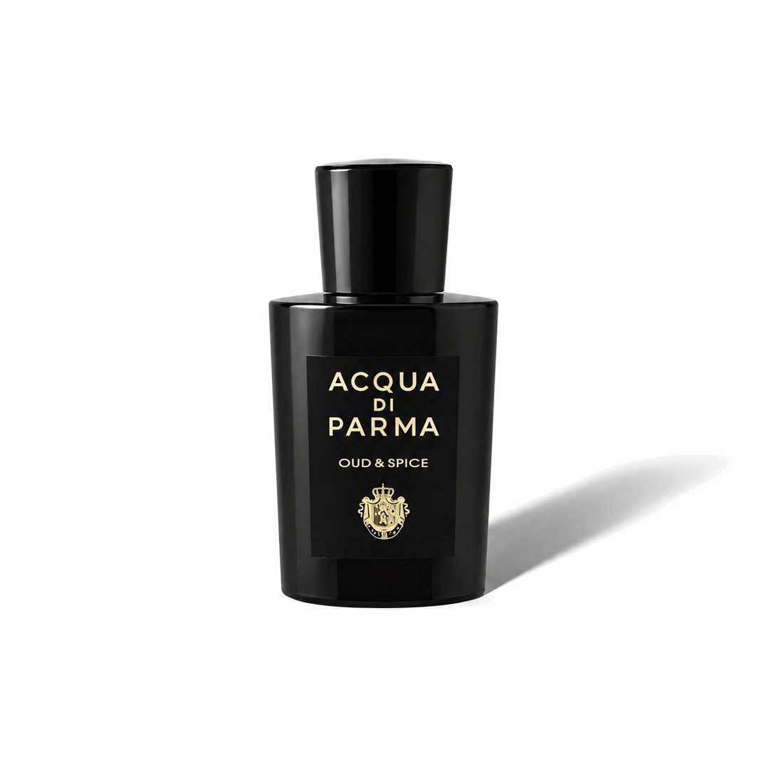 Oud & Spice by Acqua di Parma, bottle casting a soft shadow, photo 1 of 6