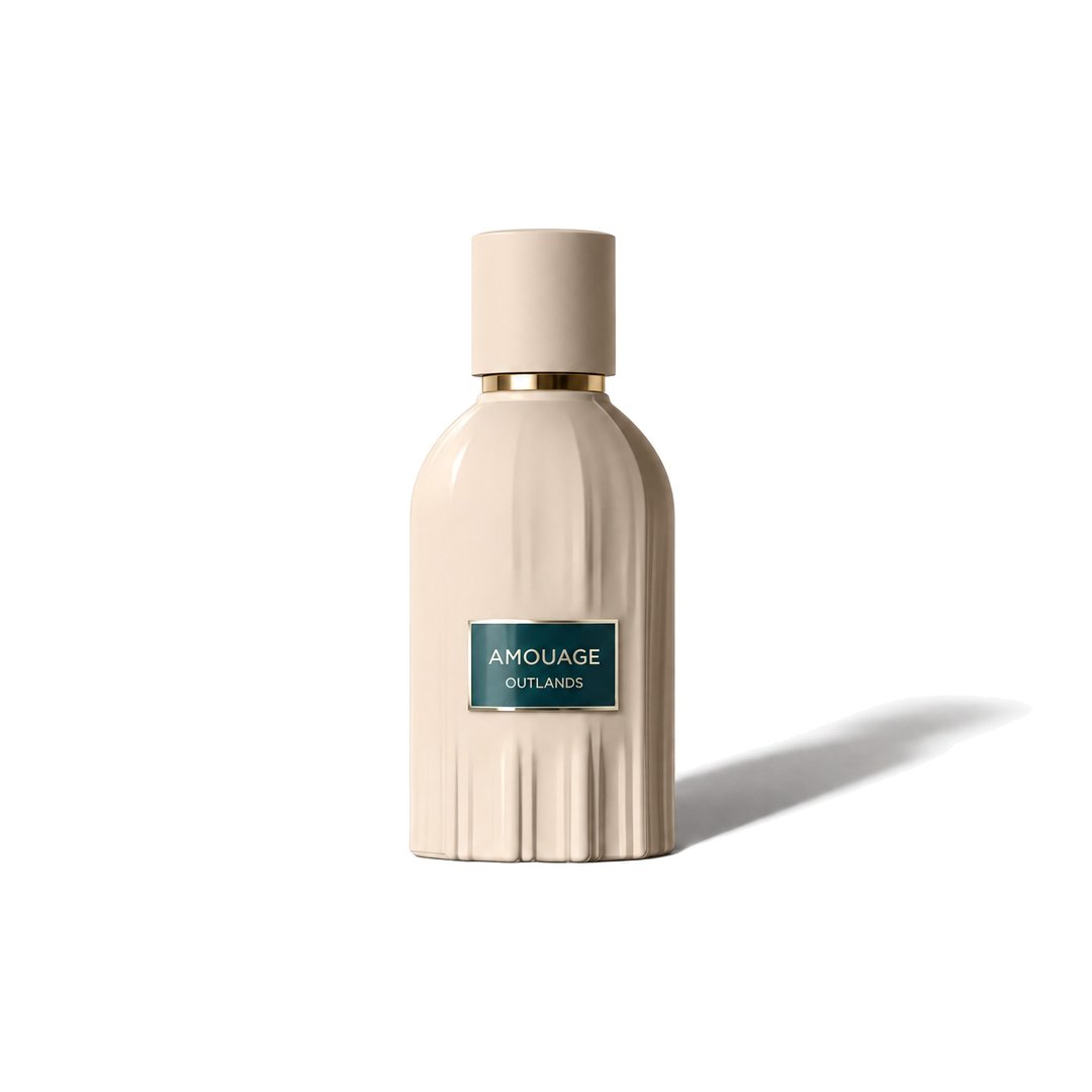 Outlands by Amouage, bottle casting a soft shadow, photo 1 of 6
