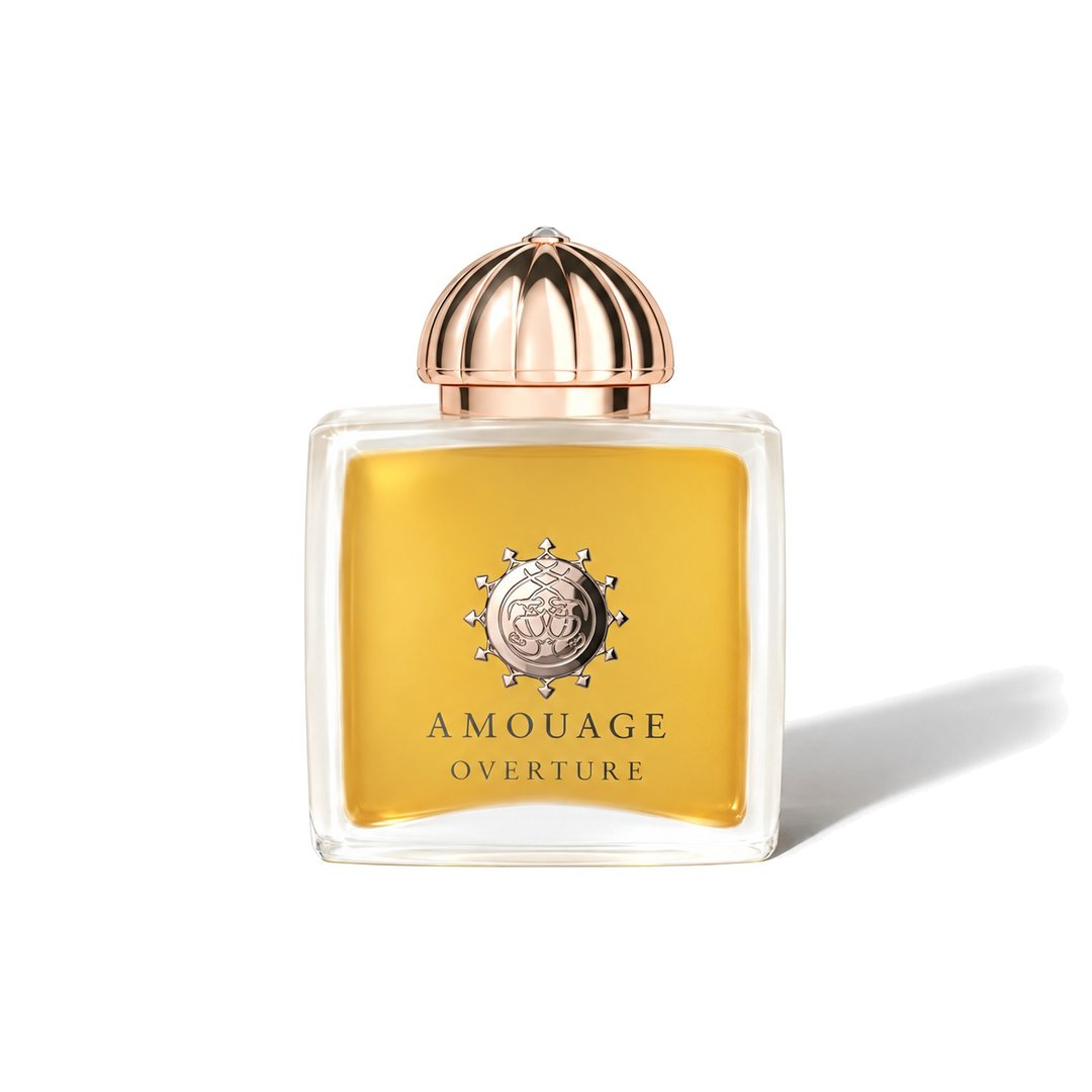Overture Woman by Amouage, bottle casting a soft shadow, photo 1 of 6