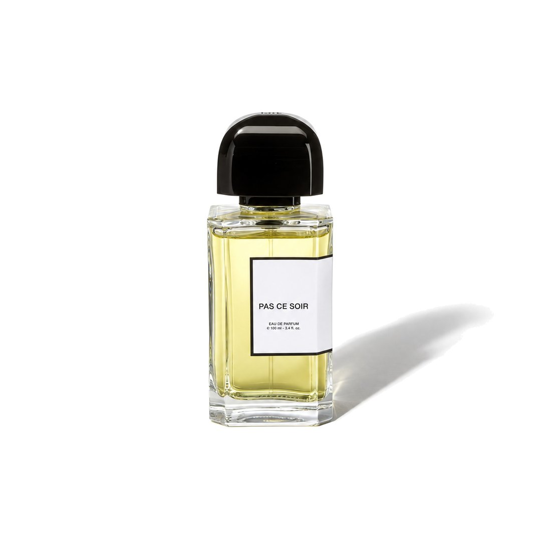 Pas Ce Soir by BDK Parfums, bottle casting a soft shadow, photo 1 of 6