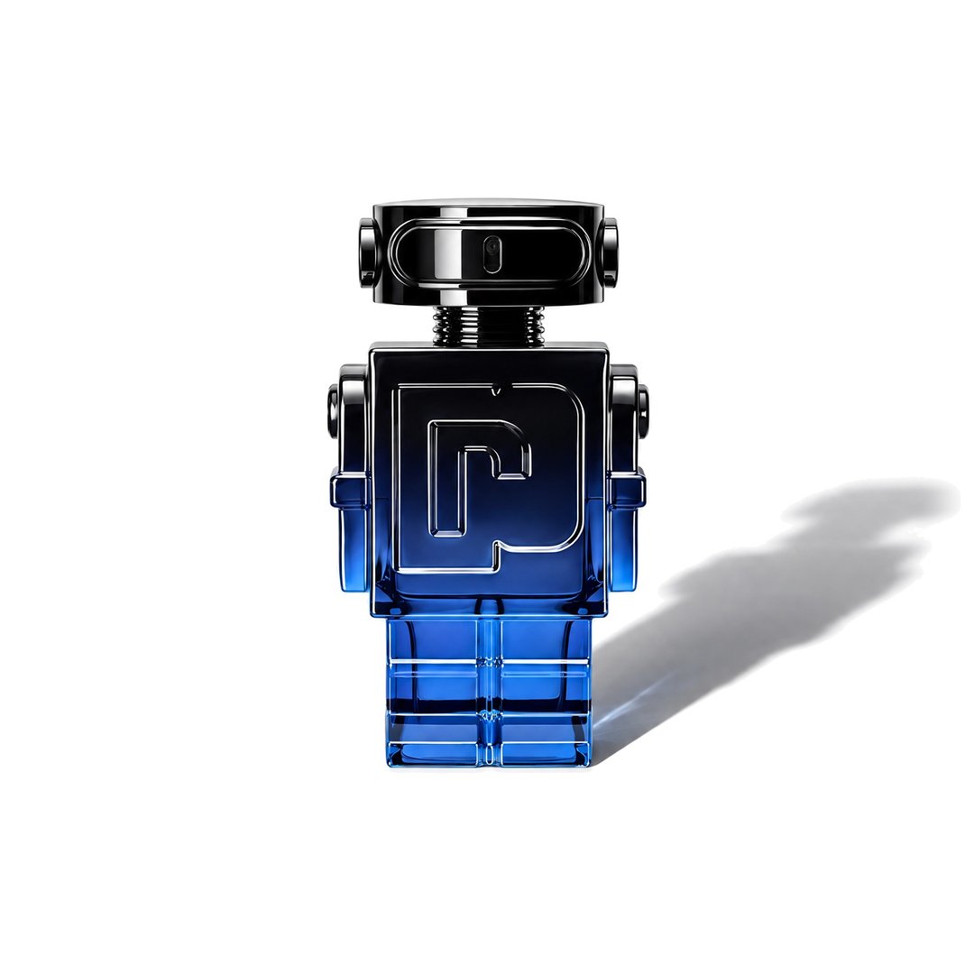 Phantom Intense by Rabanne, bottle casting a soft shadow, photo 1 of 6