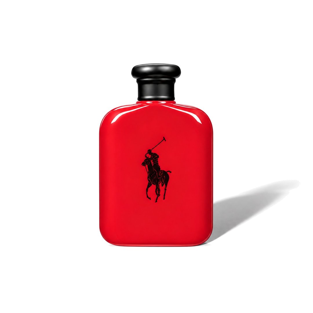 Polo Red by Ralph Lauren, bottle casting a soft shadow, photo 1 of 6