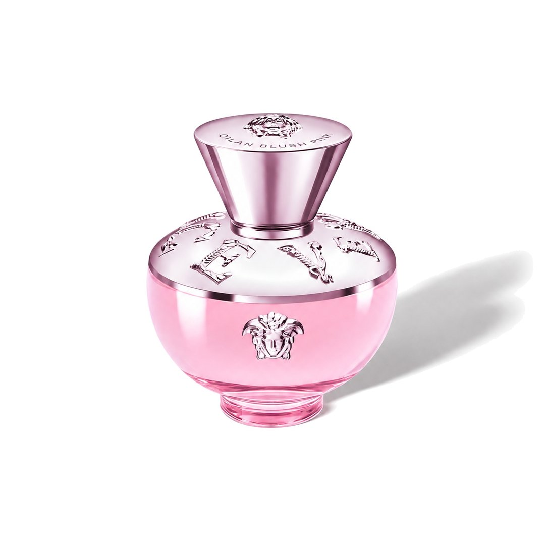 Pour Femme Dylan Blush Pink by Versace, bottle casting a soft shadow, photo 1 of 6