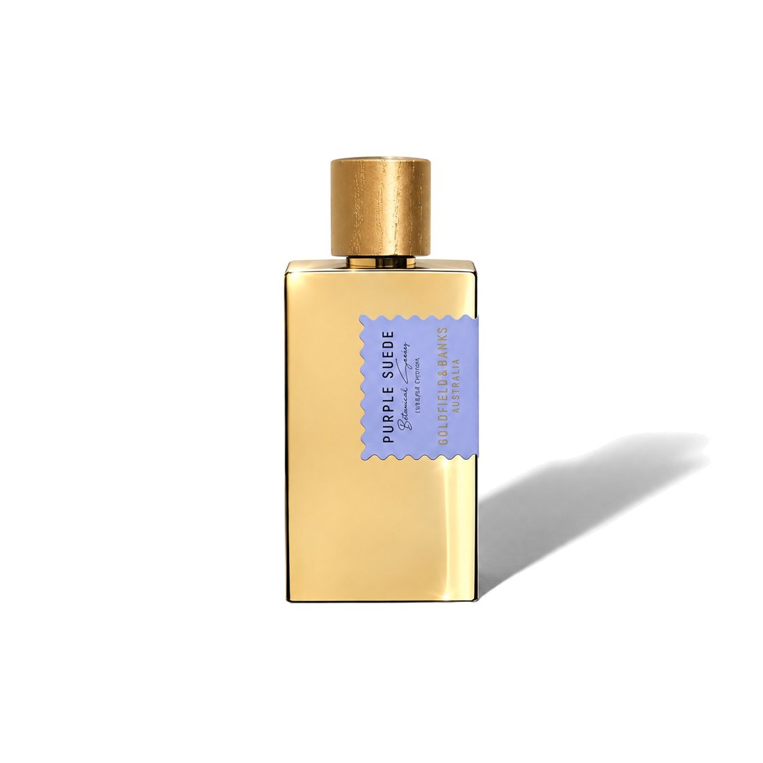 Purple Suede by Goldfield & Banks, bottle casting a soft shadow, photo 1 of 6