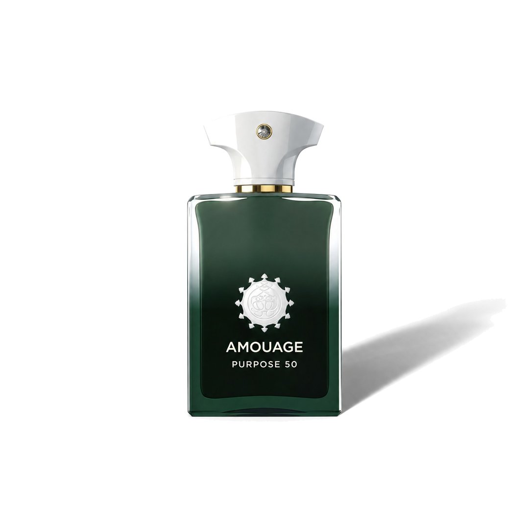 Purpose 50 by Amouage, bottle casting a soft shadow, photo 1 of 6