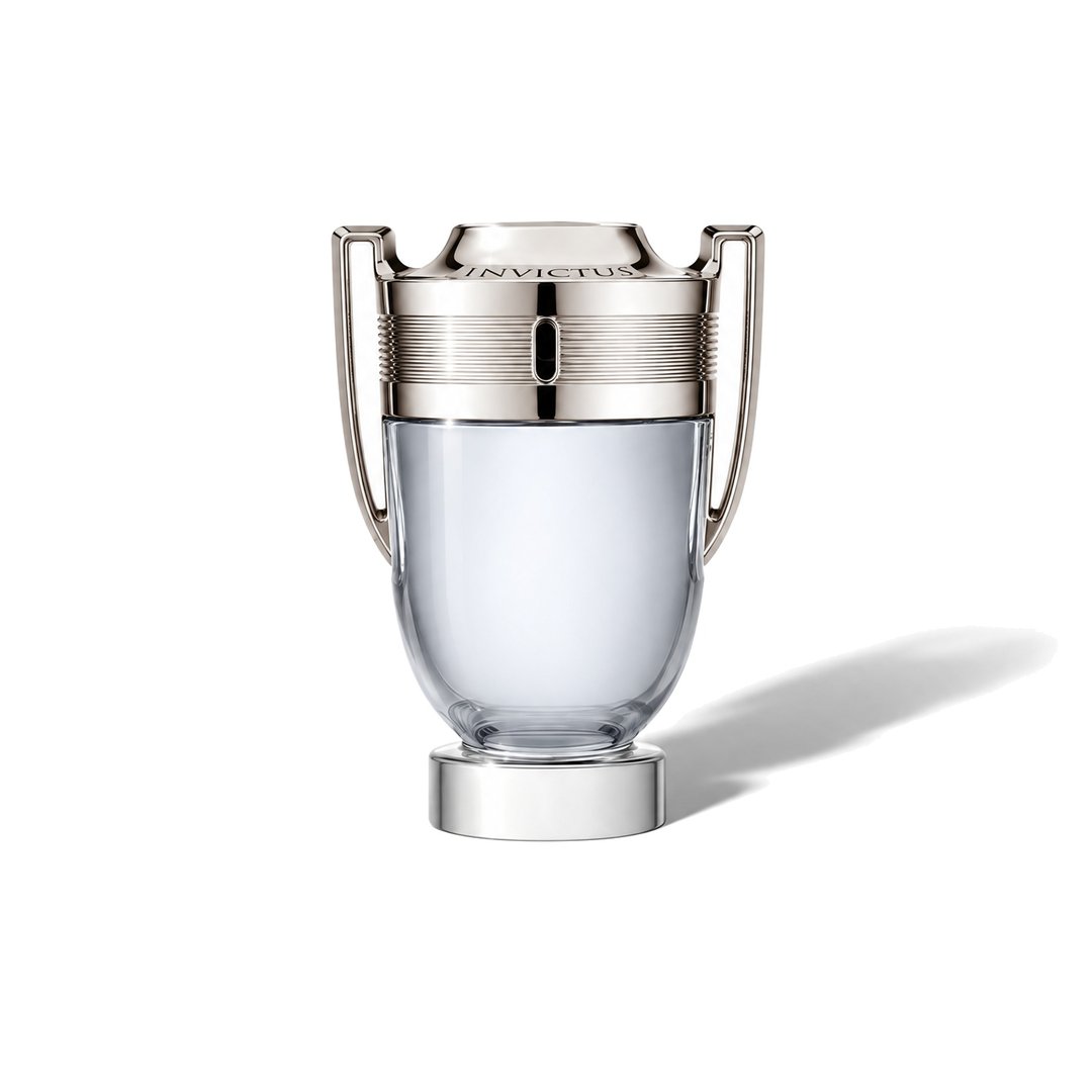 Invictus Eau de Toilette von Rabanne, Flakon mit weichem Schattenwurf, Foto 1 von 6