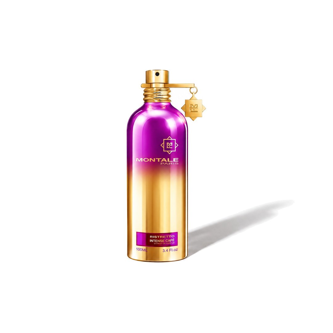 Ristretto Intense Café by Montale, bottle casting a soft shadow, photo 1 of 6
