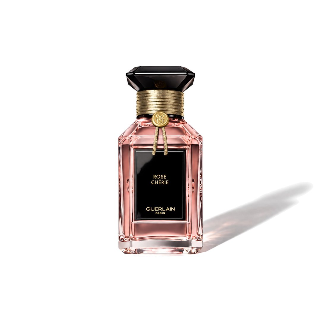 Rose Chérie de Guerlain, flacon projetant une ombre douce, photo 1 sur 6