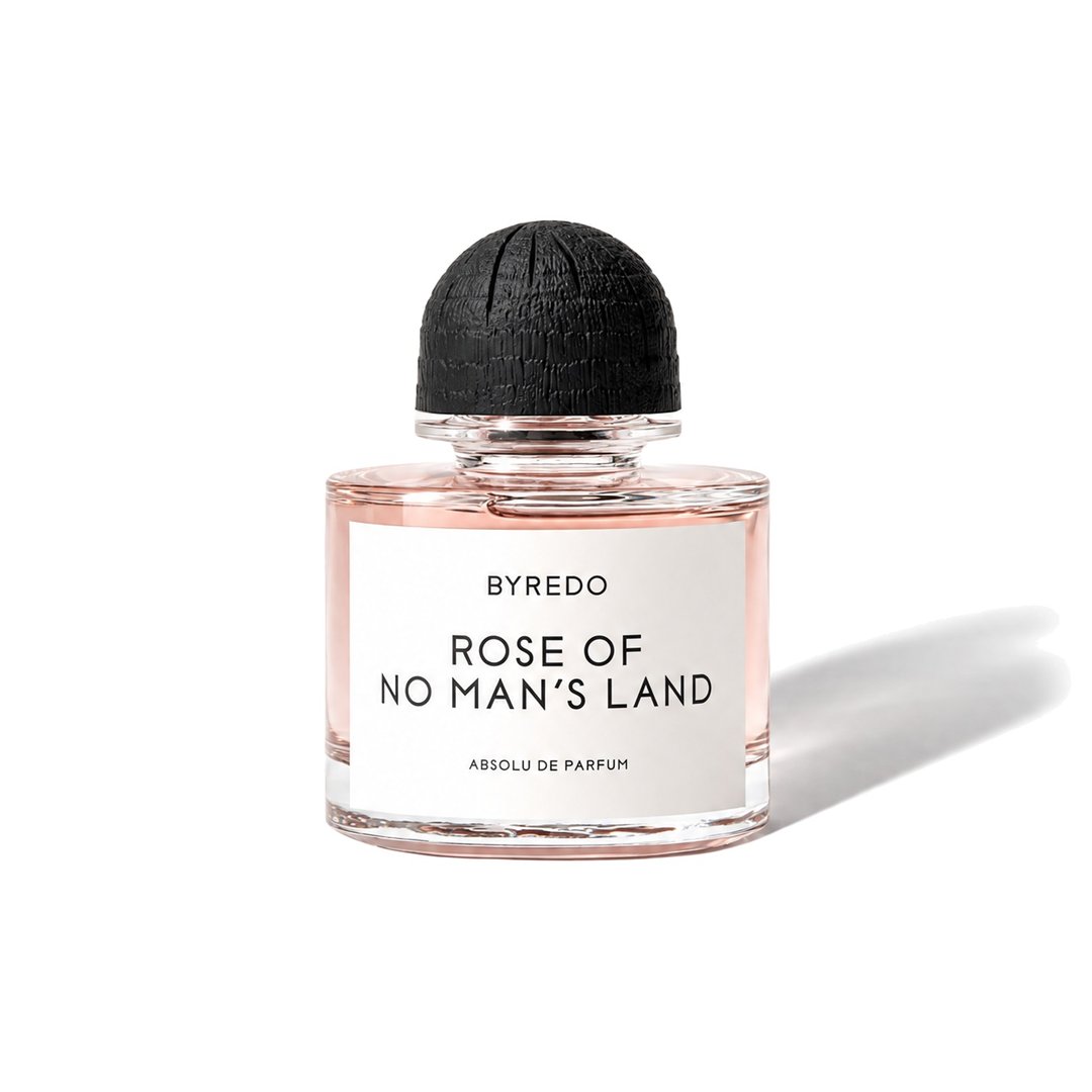 Rose of No Man's Land Absolu by Byredo, bottle casting a soft shadow, photo 1 of 6