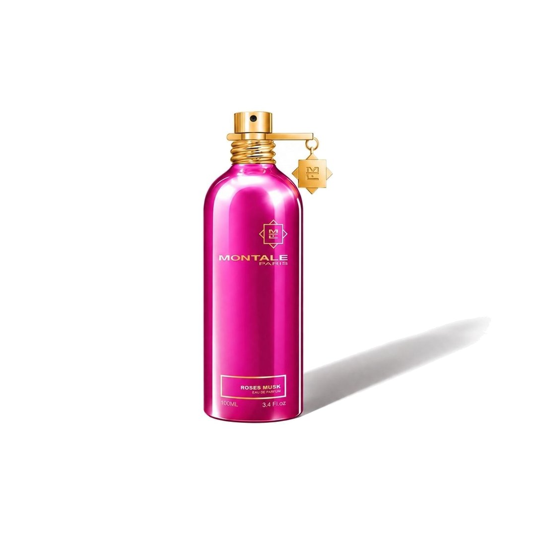 Roses Musk by Montale, bottle casting a soft shadow, photo 1 of 6