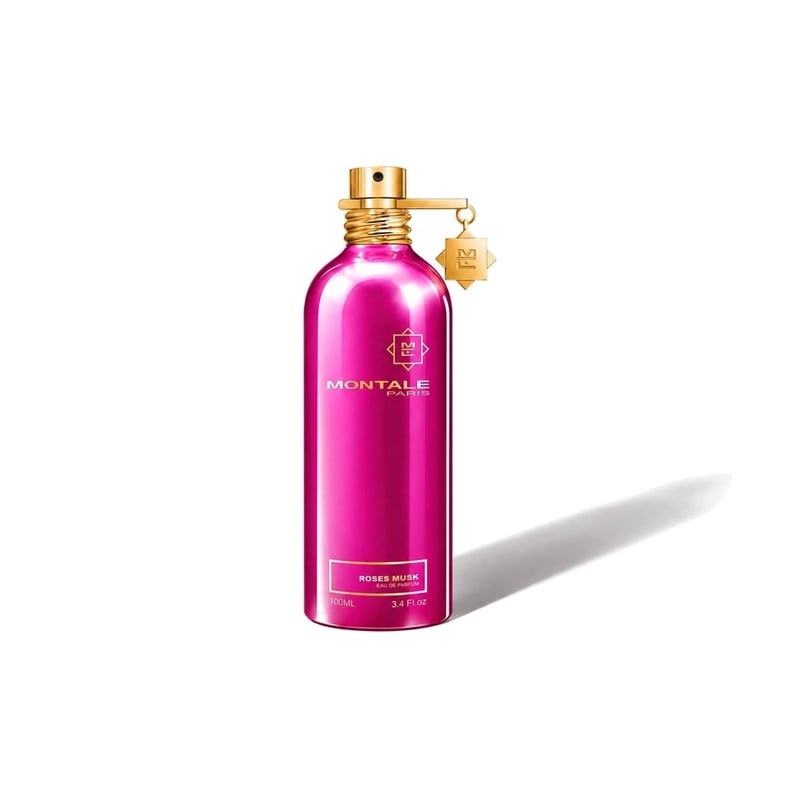 Roses Musk by Montale, bottle casting a soft shadow