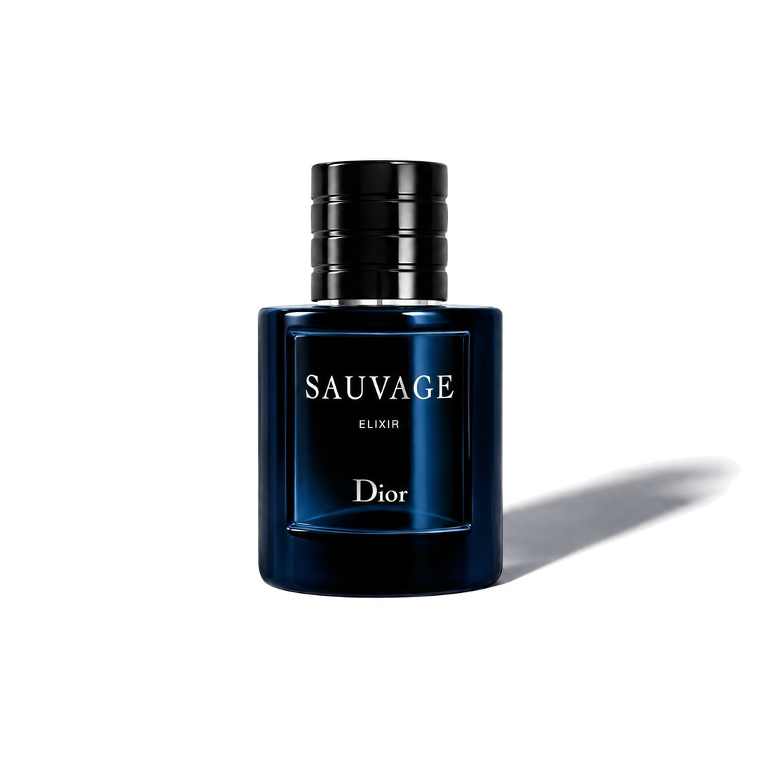 Sauvage Elixir by Dior, bottle casting a soft shadow, photo 1 of 6