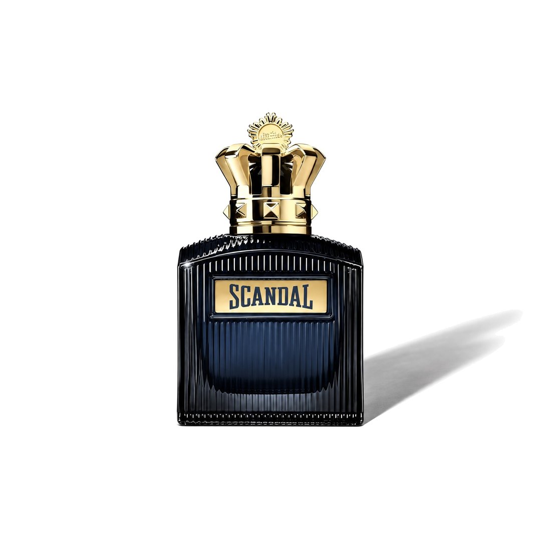 Scandal Pour Homme Intense by Jean Paul Gaultier, bottle casting a soft shadow, photo 1 of 6
