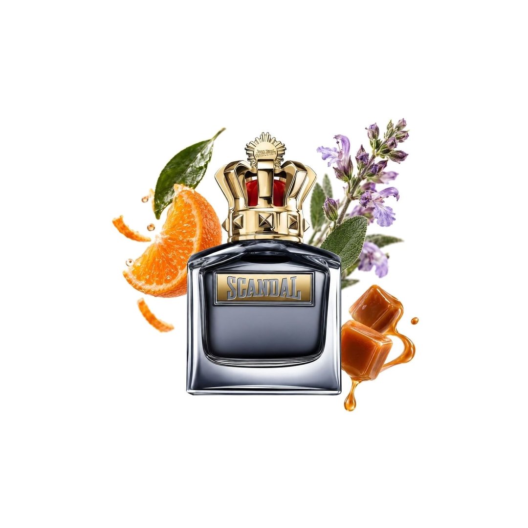 Jean Paul Gaultier Scandal Pour Homme. Klíčové tóny: Mandarin Orange, Clary Sage a Caramel, fotka 2 z 4