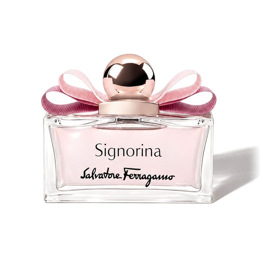 Signorina by Salvatore Ferragamo, bottle casting a soft shadow, photo 1 of 6