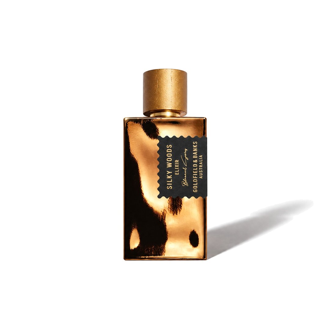 Silky Woods Elixir by Goldfield & Banks, bottle casting a soft shadow, photo 1 of 6