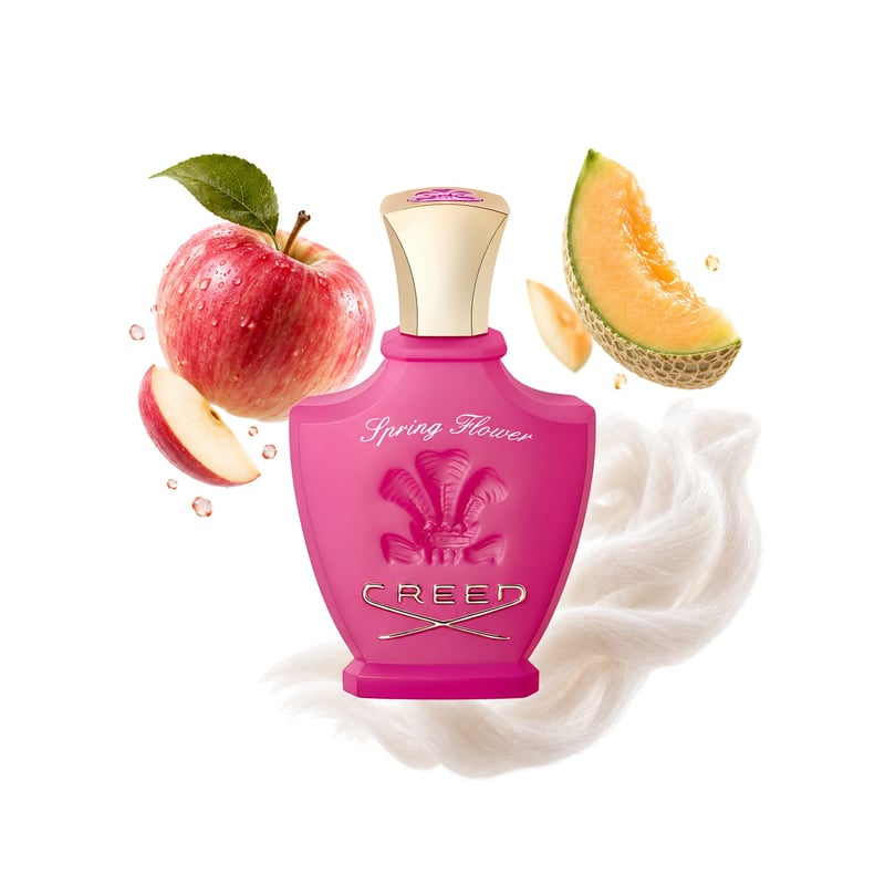 Spring Flower di Creed, flacone con le sue note principali: Mela, Melone e Muschio